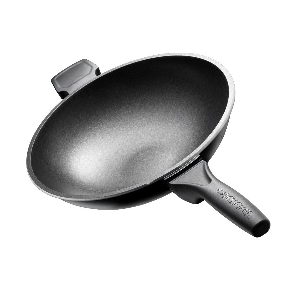 Bessemer Non Stick Stir Fry Pan 32cm Black