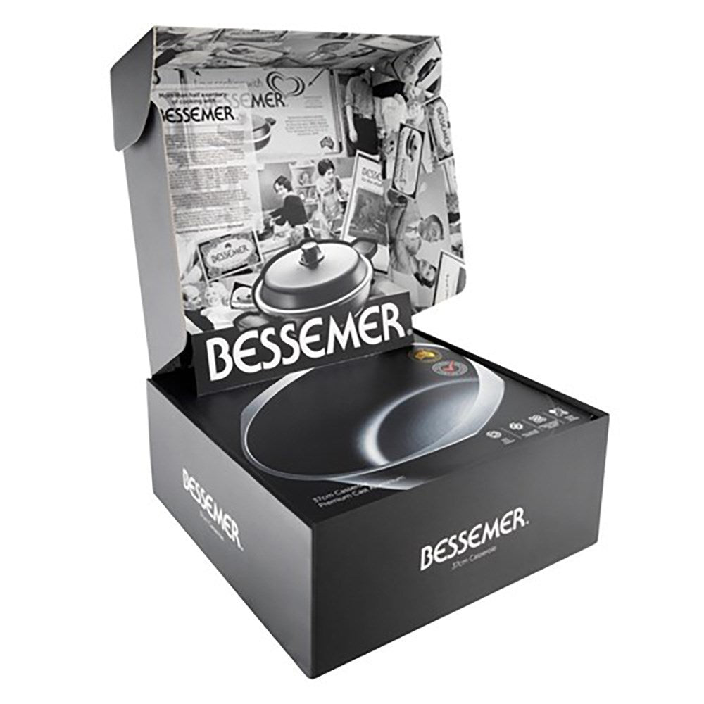 Bessemer Non Stick Casserole 37cm Black