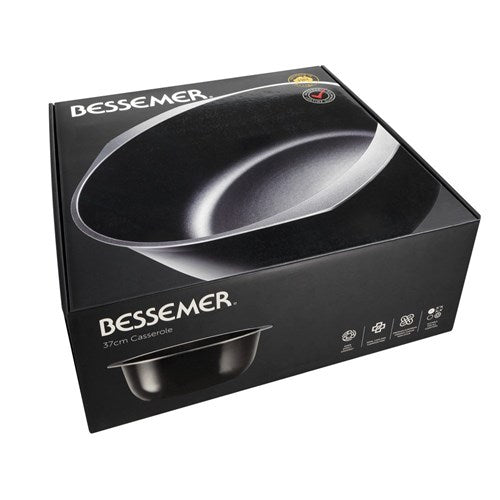 Bessemer Non Stick Casserole 37cm Black