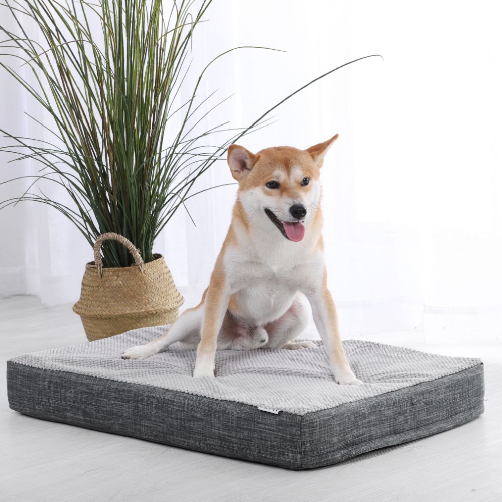 Charlie's Universal Dog Orthopedic Foam Crate Mattress Bed Grey