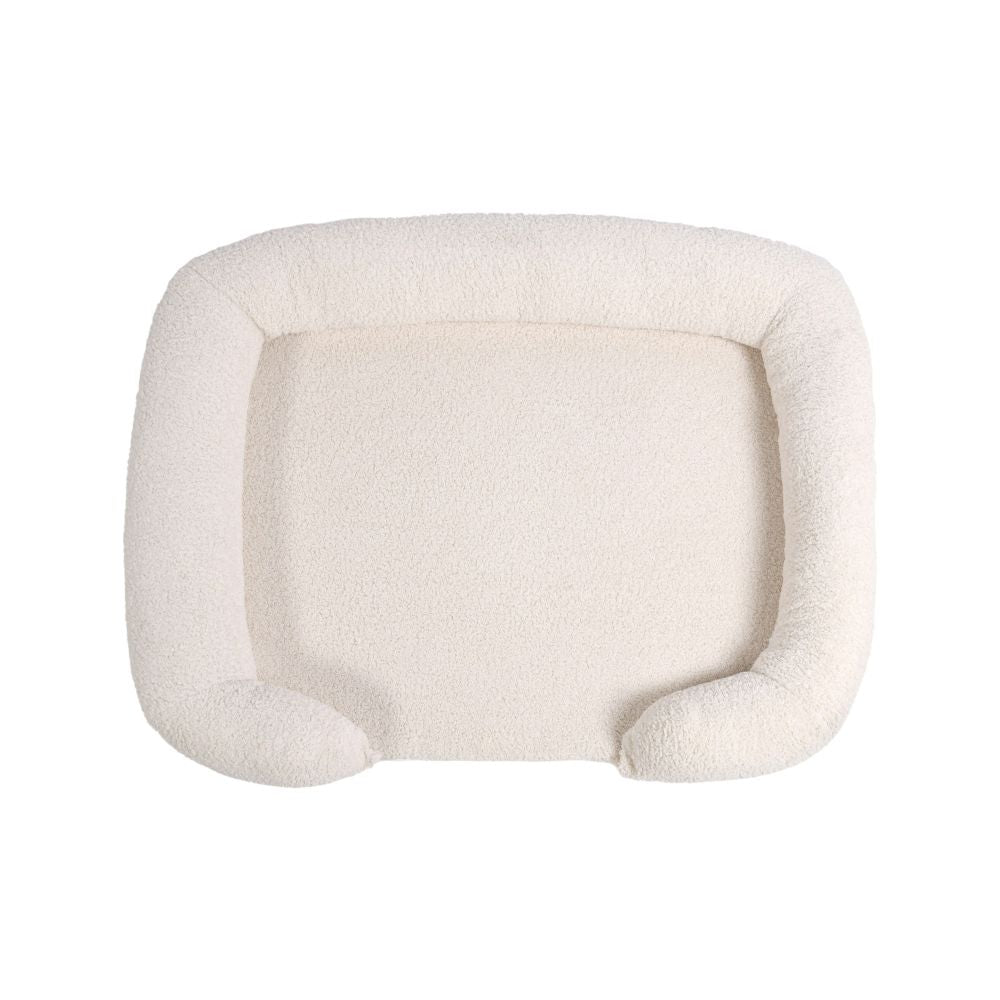 Charlie's Teddy Fleece Orthopedic Memory Foam Sofa Dog Bed with Bolster