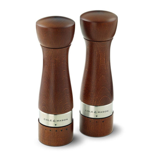 Cole & Mason Gourmet Precision+ Melbury Salt & Pepper Mill Set Brown