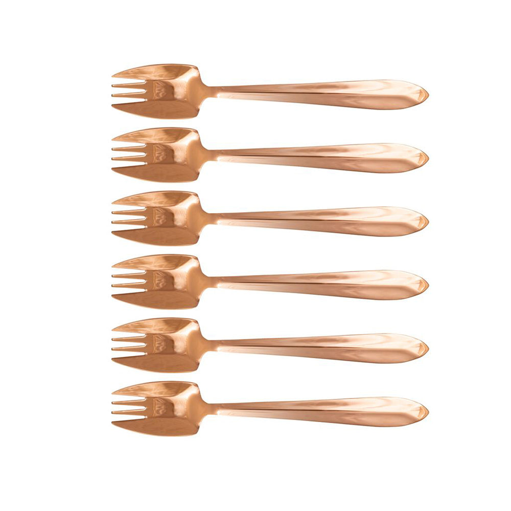 Splayd Black Label Rose Gold 6 Piece Cutlery Box Set