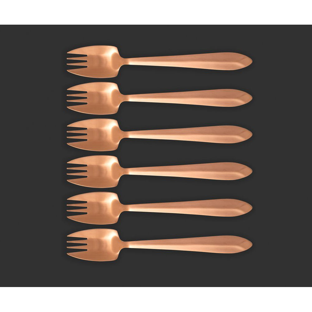 Splayd Black Label Rose Gold 6 Piece Cutlery Box Set