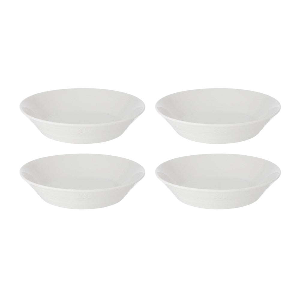 Royal Doulton 1815 Pure Set of 4 Pasta Bowls 23cm White