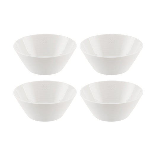 Royal Doulton 1815 Pure Set of 4 Cereal Bowls 16cm White