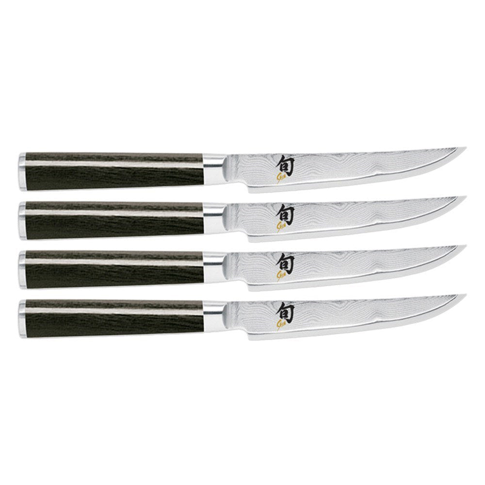 Shun Kai Classic Steel & Pakka Wood 4-Piece Steak Knife Set