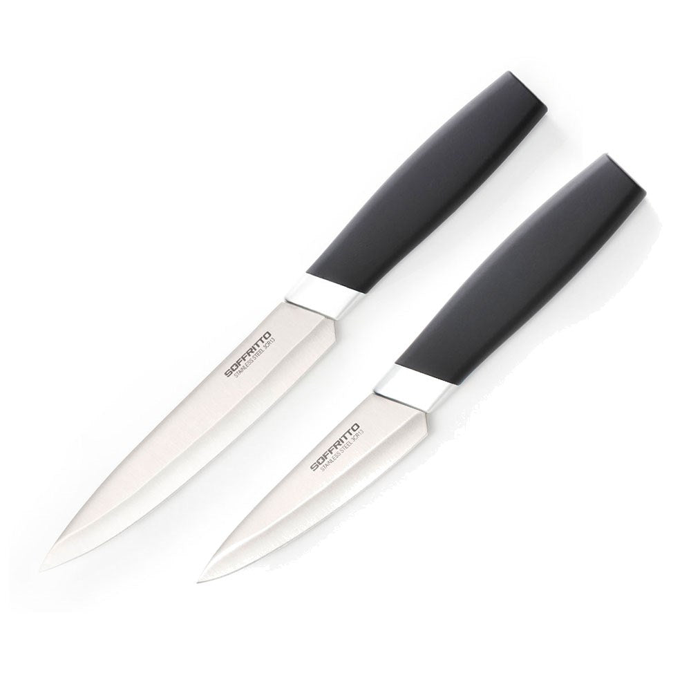 Soffritto 5 Piece Antibacterial Stainless Steel Kitchen Knife Set