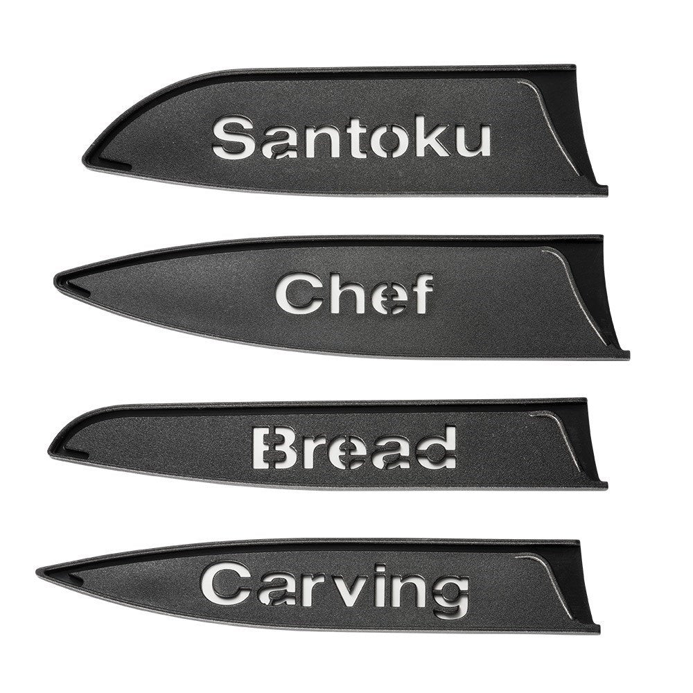 Scullery Kolori Stainless Steel 5-Piece Kitchen Knife Set Black