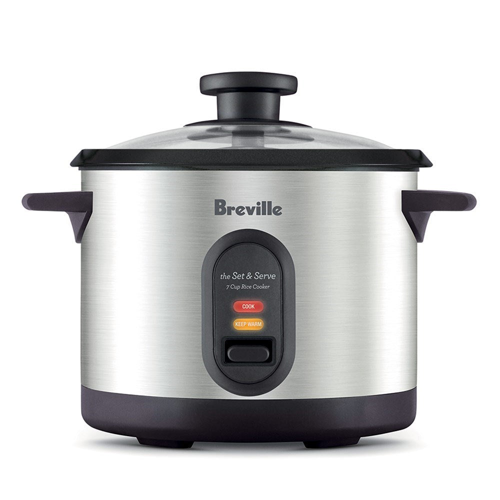 Breville Rice Master Brushed Stainless Steel 7 Cup Rice Cooker