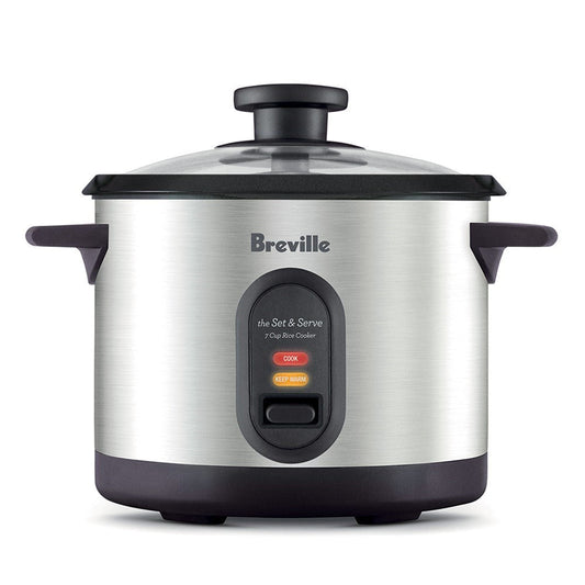 Breville Rice Master Brushed Stainless Steel 7 Cup Rice Cooker