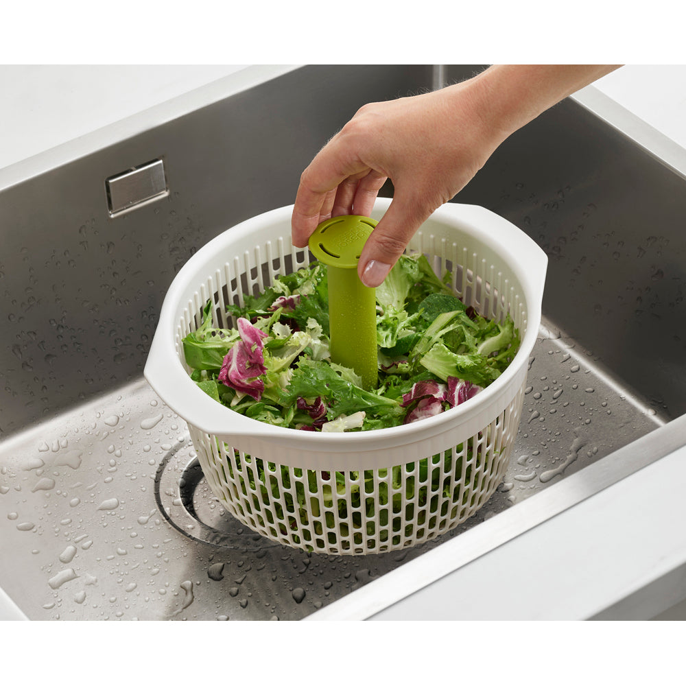 Joseph Joseph Spindola Salad-spinning Colander Green