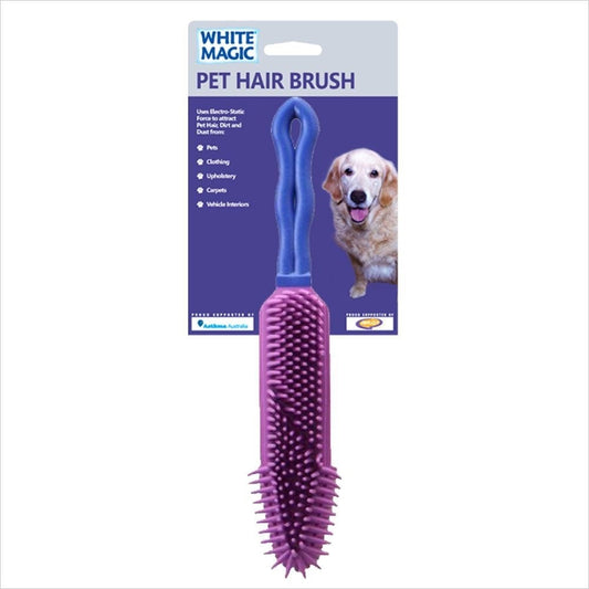 White Magic Pet Hair Brush Purple