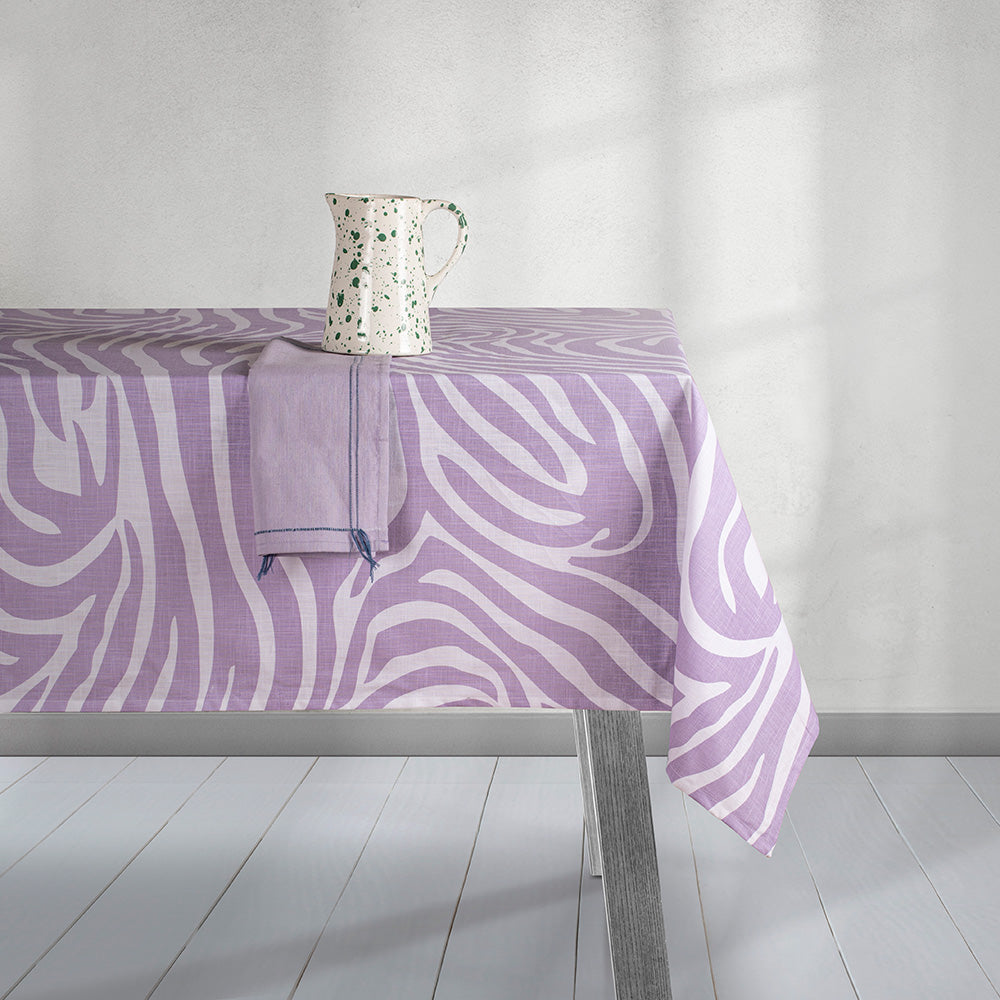 Ladelle Zebby Tablecloth Lilac