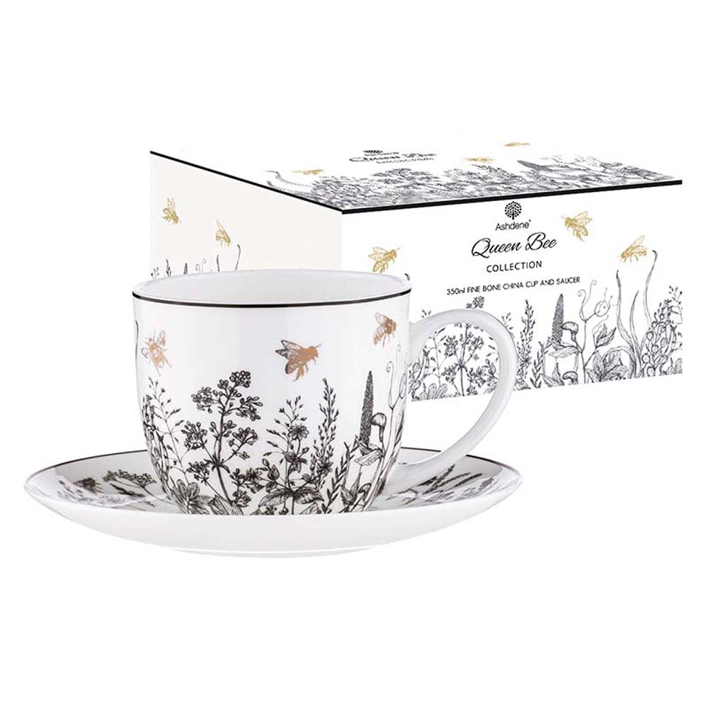 Ashdene Queen Bee Cup & Saucer 350ml