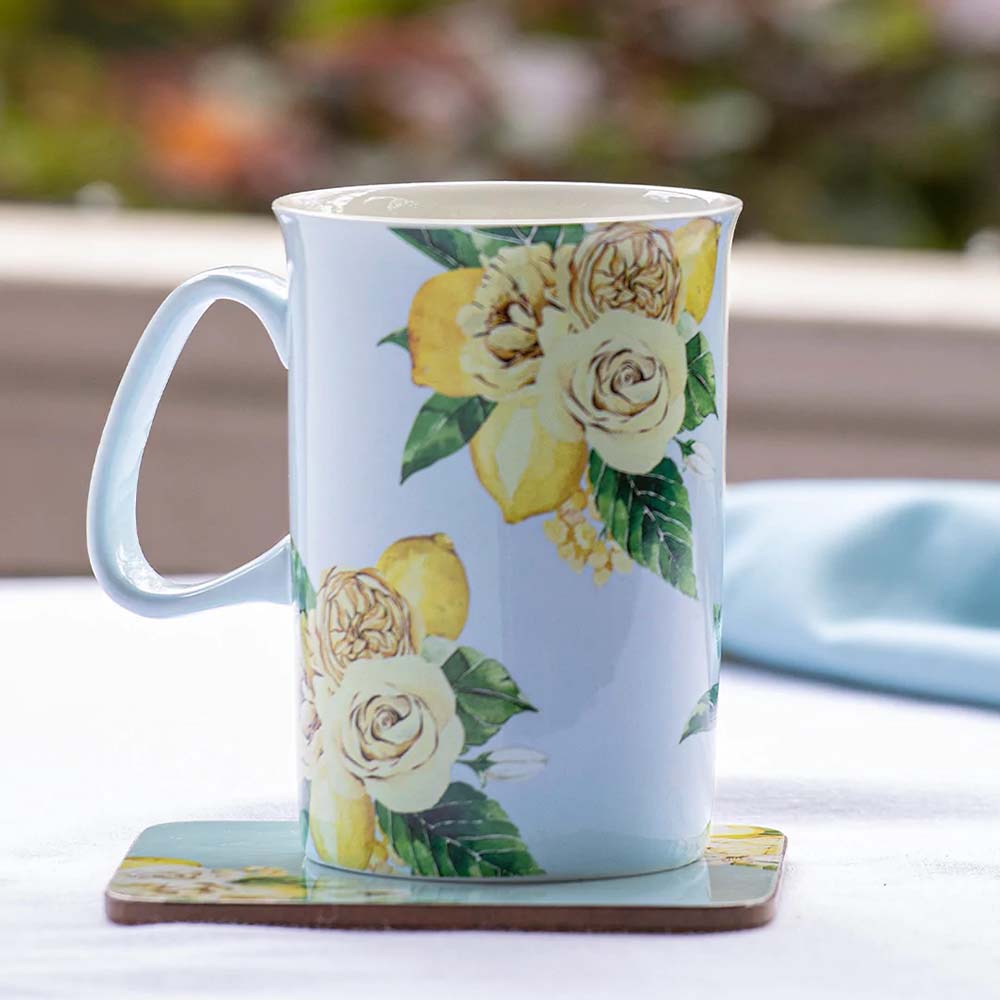 Ashdene Citrus Blooms 4 Piece Can Mug Set 350ml