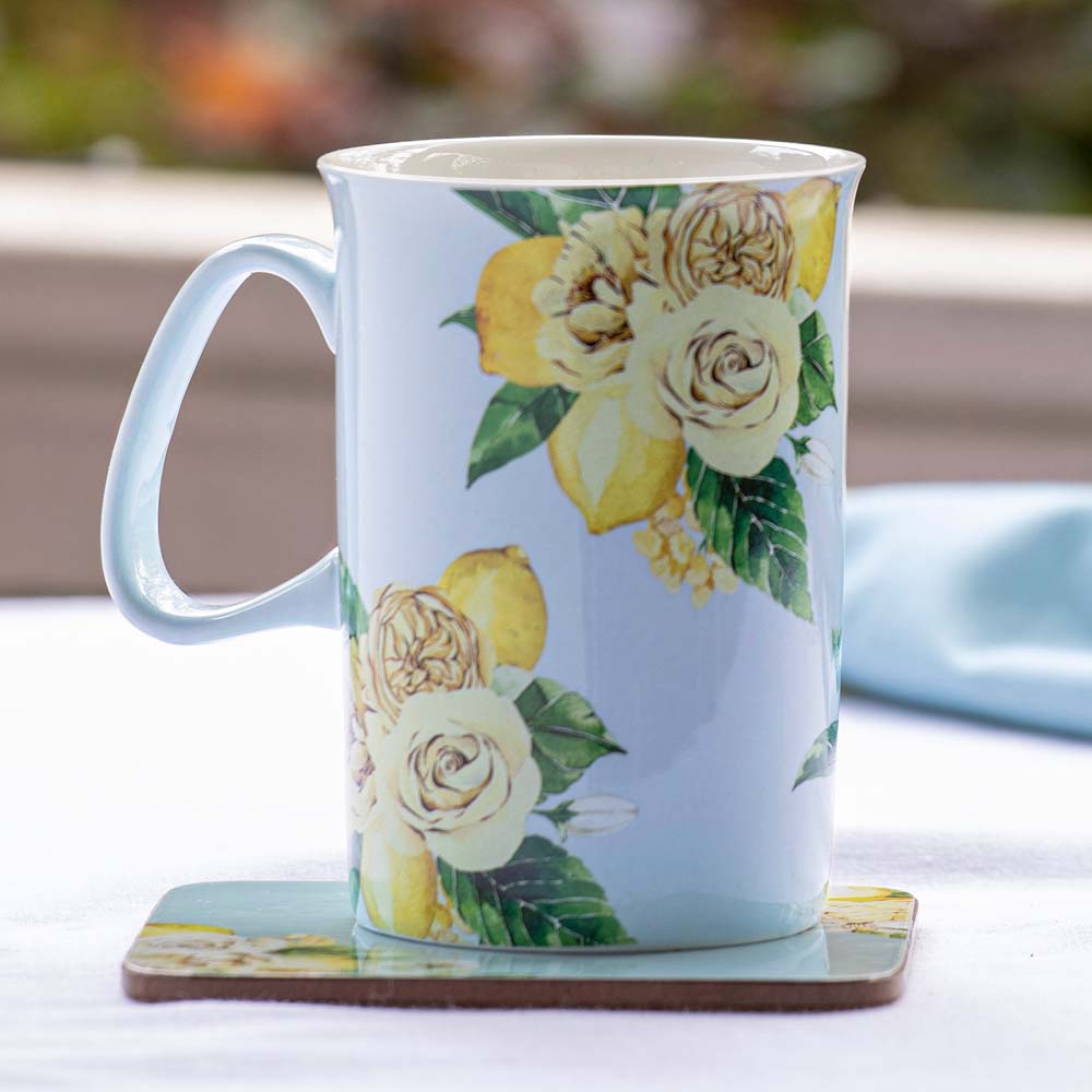 Ashdene Citrus Blooms 4 Piece Can Mug Set 350ml