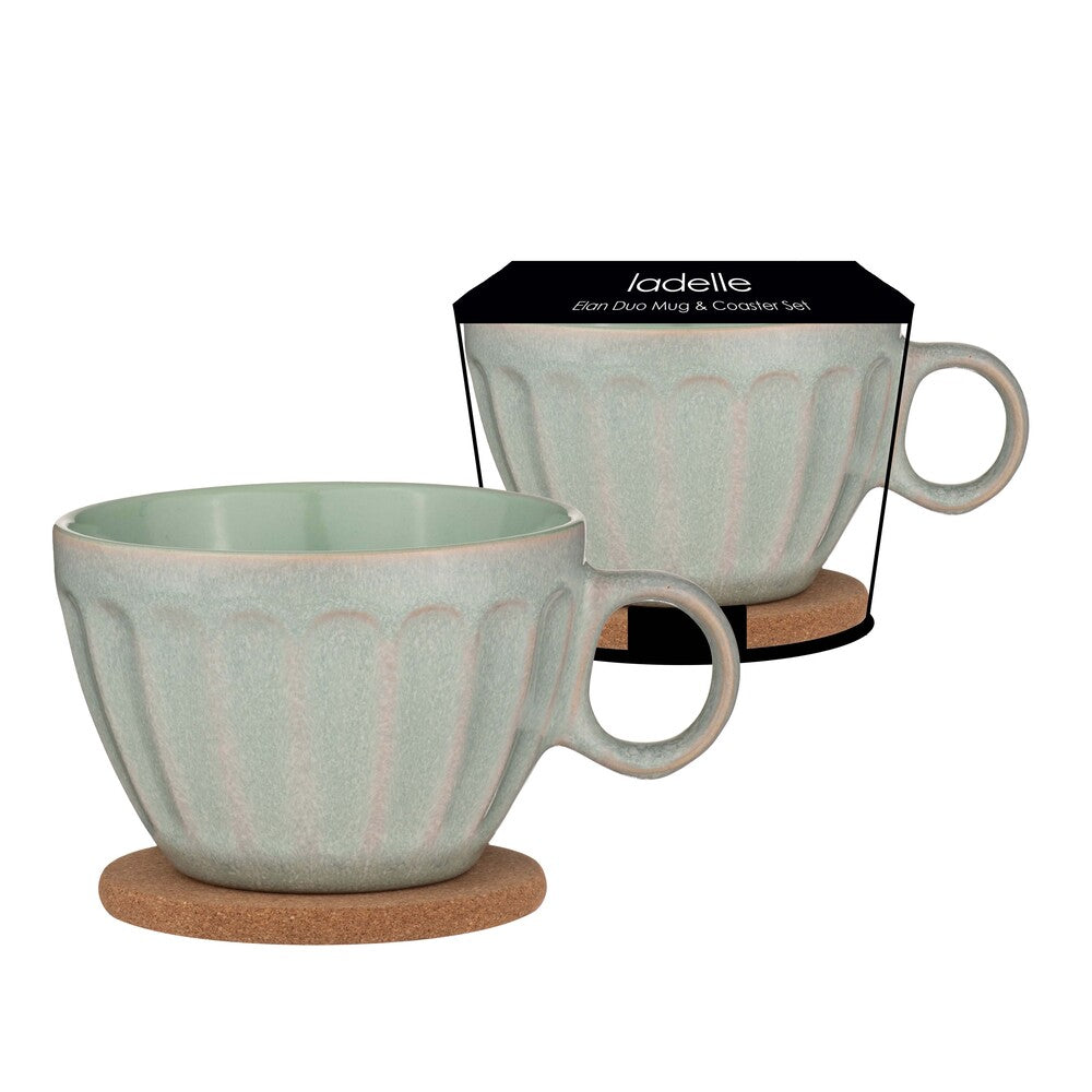 Ladelle Elan Duo Mug & Coaster Set