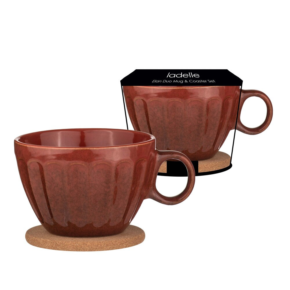 Ladelle Elan Duo Mug & Coaster Set