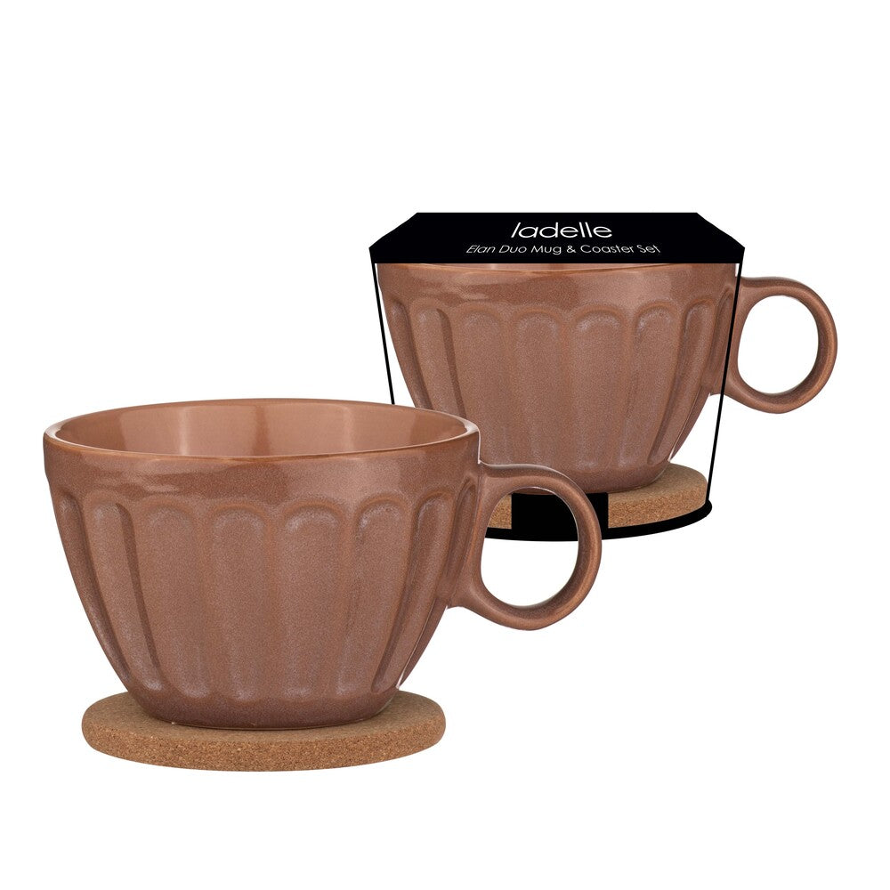 Ladelle Elan Duo Mug & Coaster Set