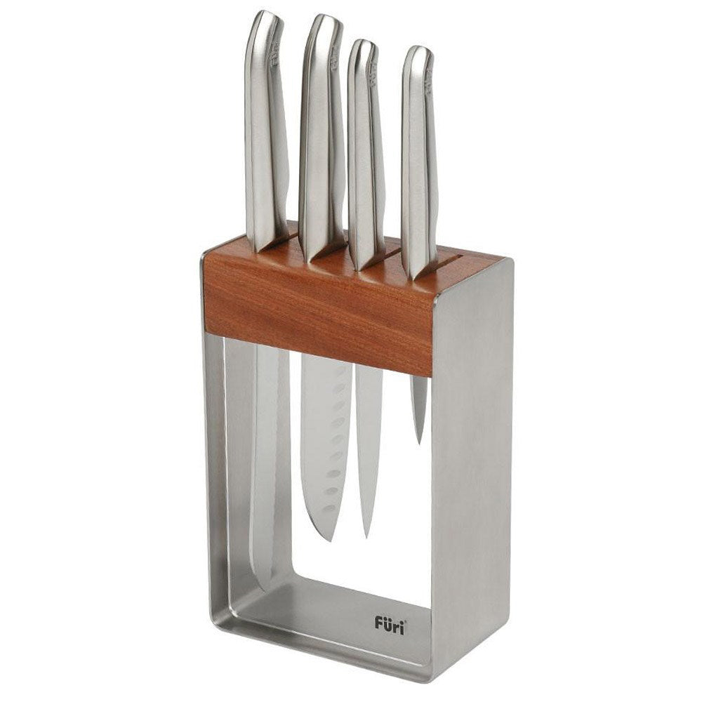 Furi Pro Stainless Knife Block Set 5 Piece