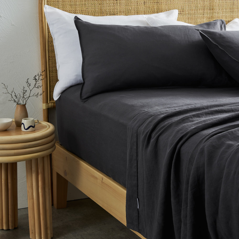 Pure European Linen Pillowcase Pair
