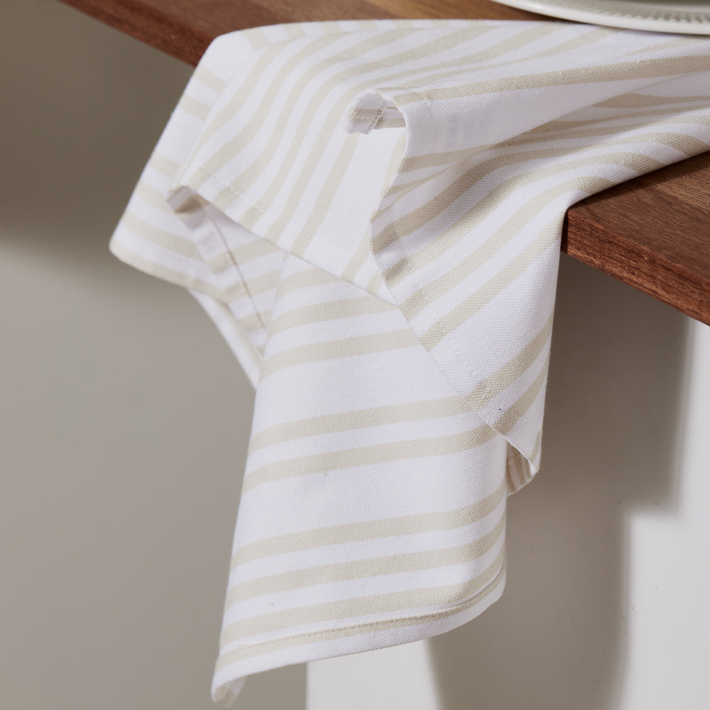 Home Beautiful Hampton Stripe Tea Towel Set Of 2