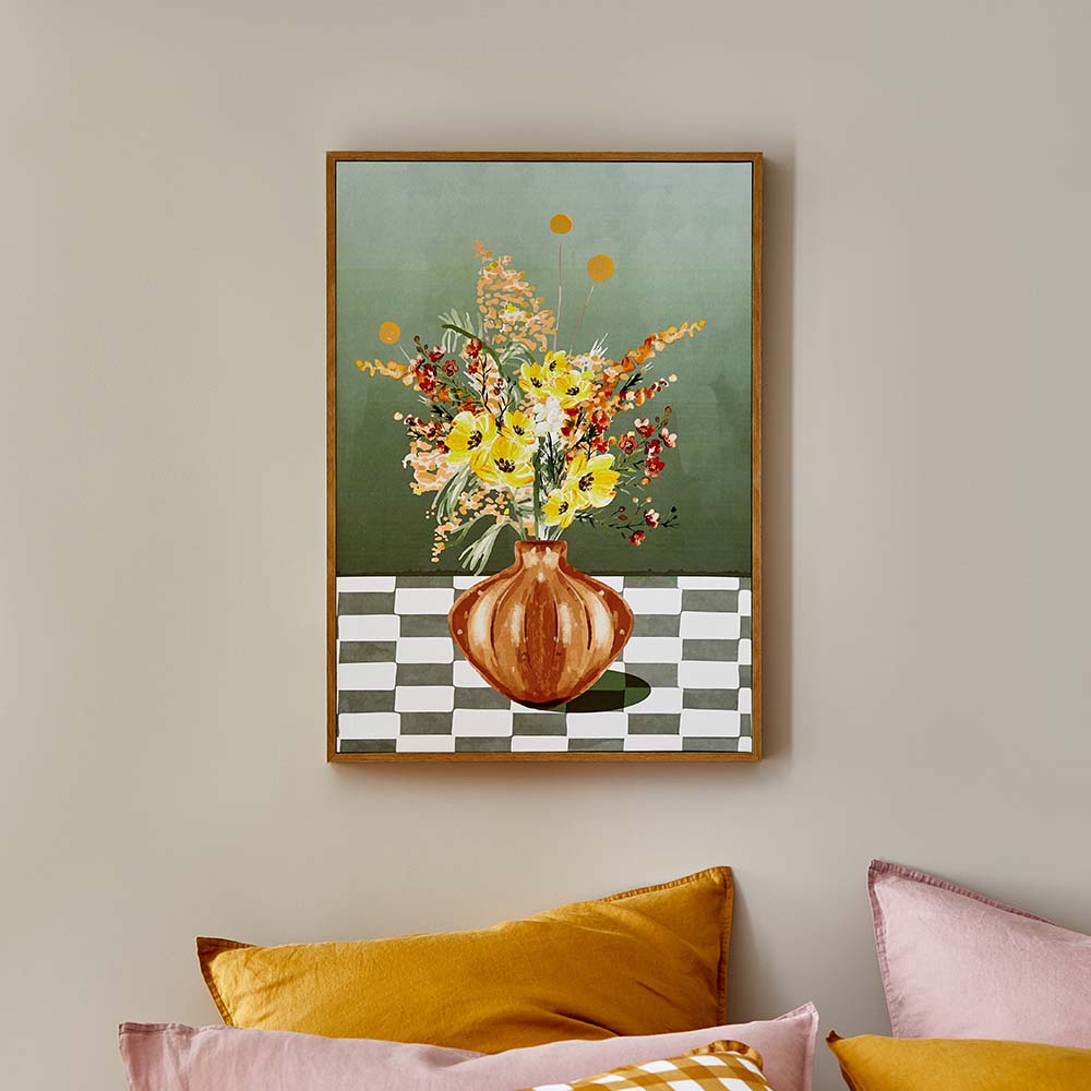 Canvas Wall Art Floral 70x50cm