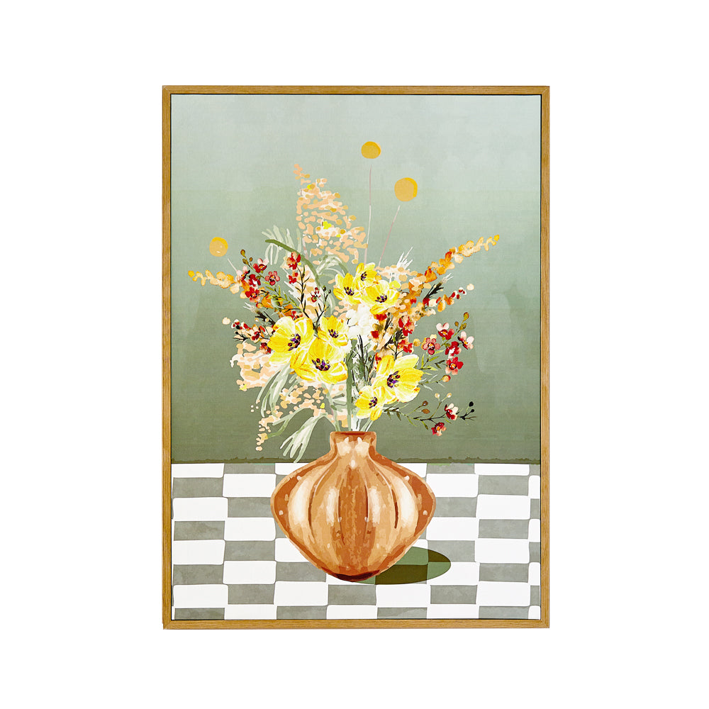 Canvas Wall Art Floral 70x50cm