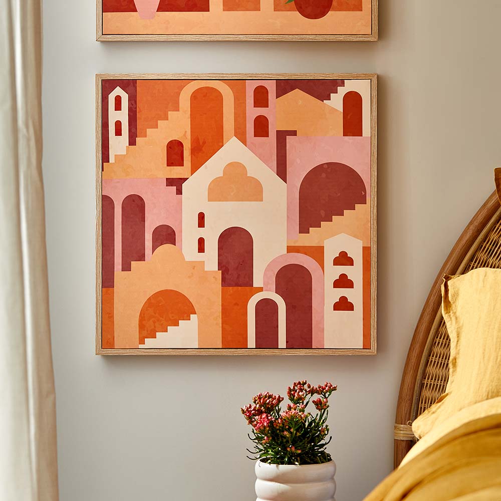 Canvas Wall Art Arches 50x50cm