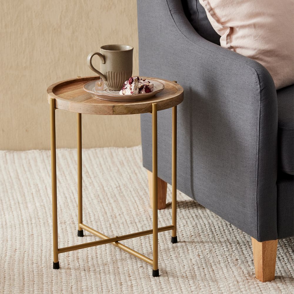 Home Beautiful Wood Side Table