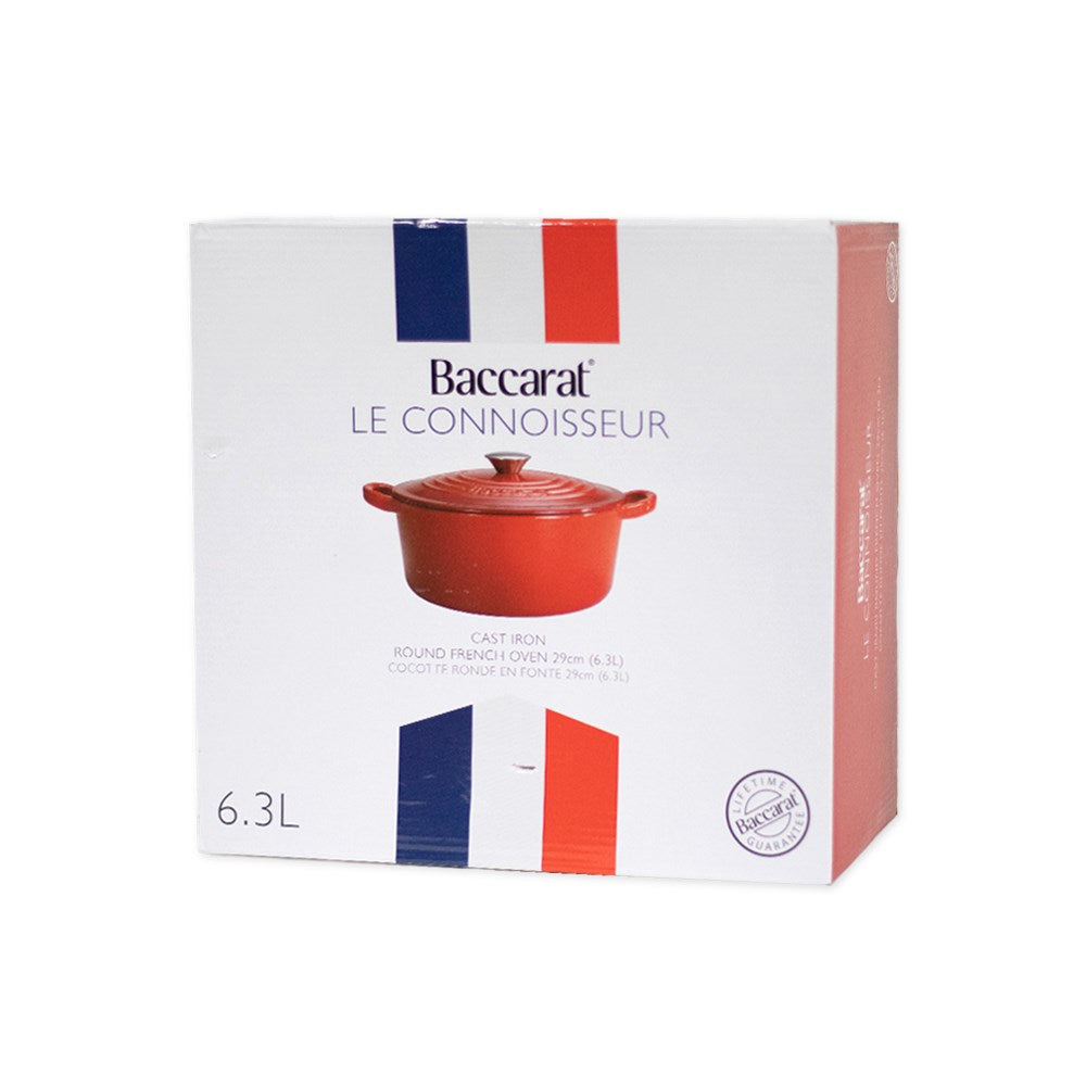 Baccarat Le Connoisseur Cast Iron Round French Oven 29cm 6.3L