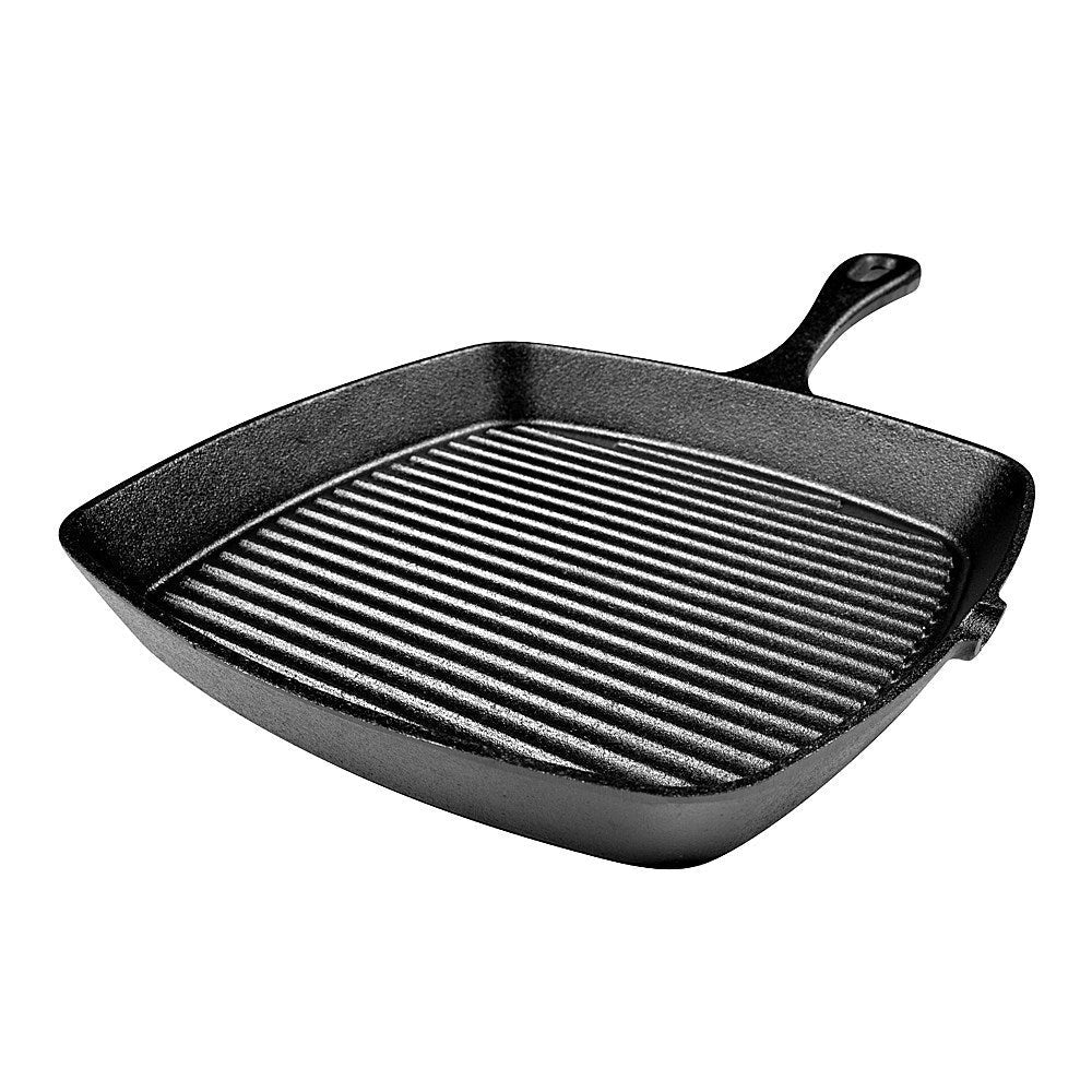 GRYLT Cast Iron Grill Pan 26cm & Frying Pan 25cm Set