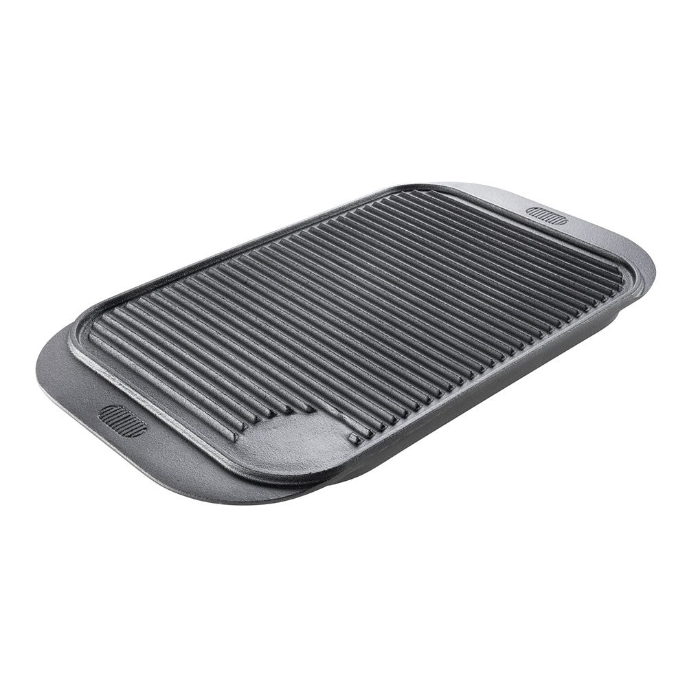 GRYLT Cast Iron Reversible Grill 48cm Black