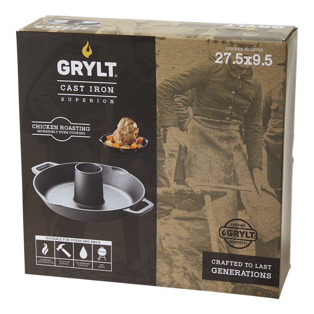 GRYLT Cast Iron Chicken Roaster