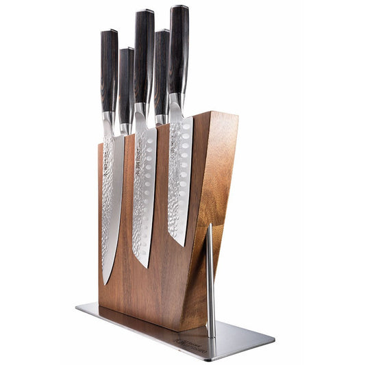 Baccarat Damashiro EMPEROR Nanashi Knife Block 6 Piece