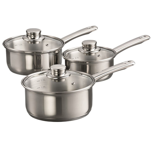 Baccarat Gourmet Stainless Steel Saucepan Set of 3