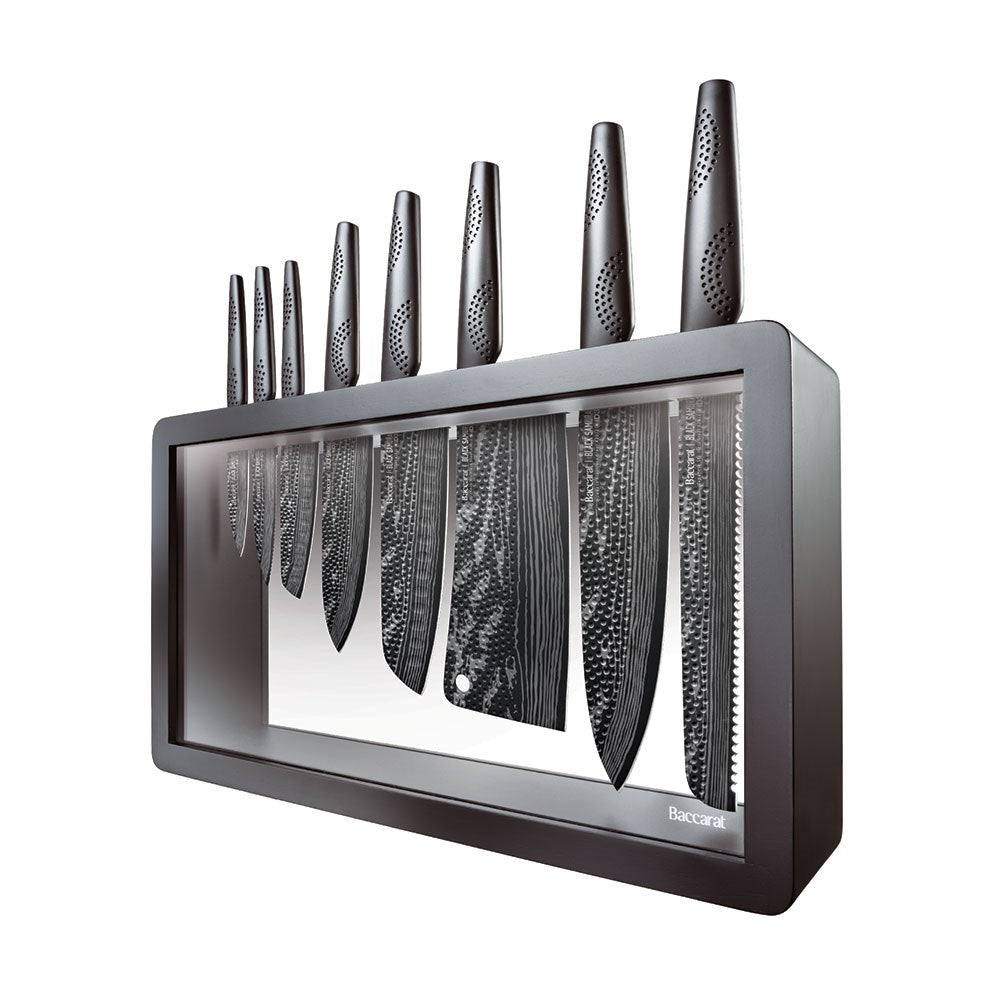 Baccarat iD3 BLACK SAMURAI Syo Knife Block 9 Piece