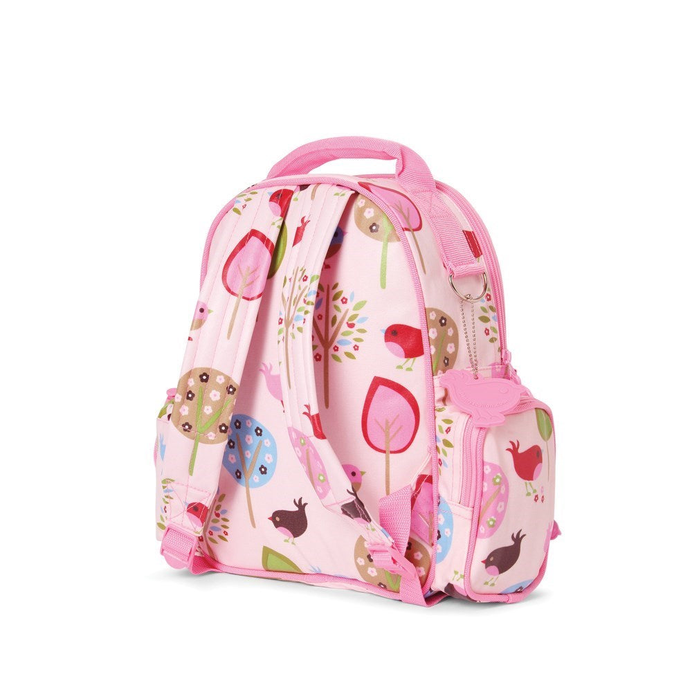 Penny Scallan Chirpy Bird Medium Cotton Canvas Backpack 26 x 34 x 16cm