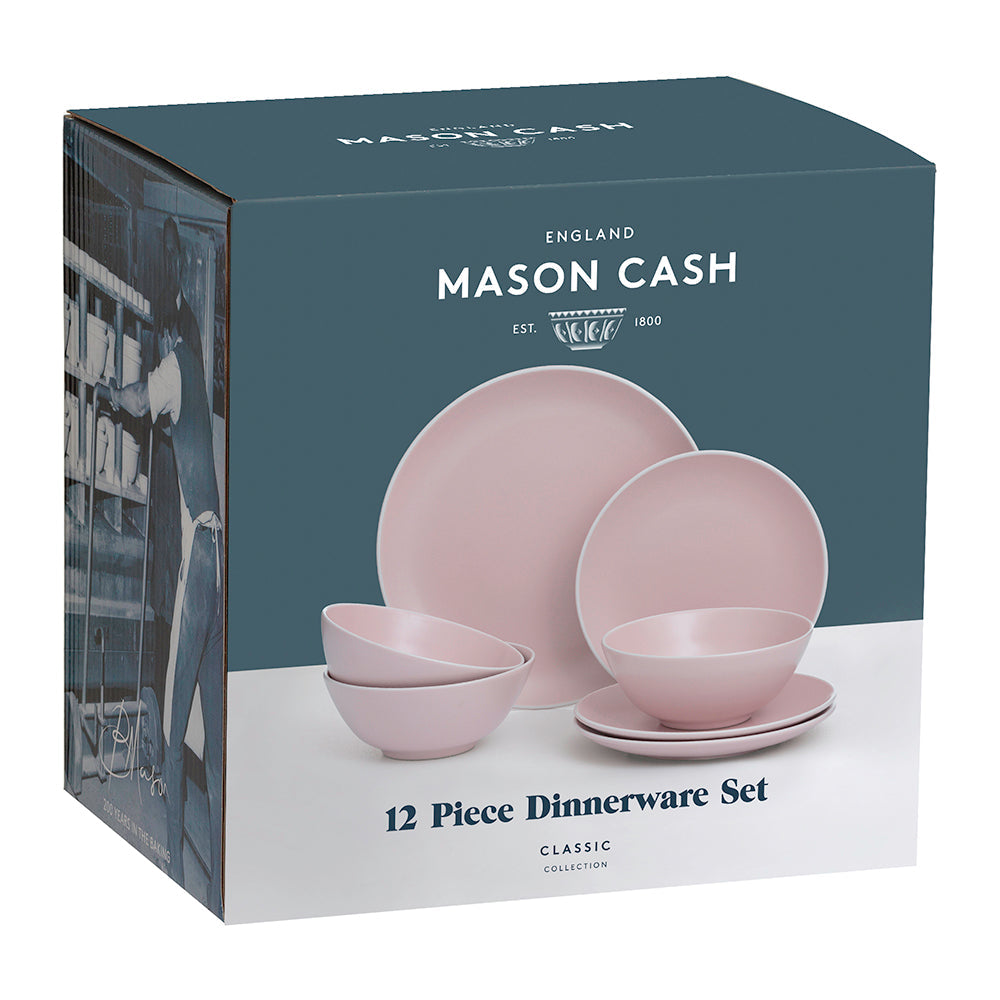 Mason Cash Classic Collection Stoneware 12 Piece Dinner Set