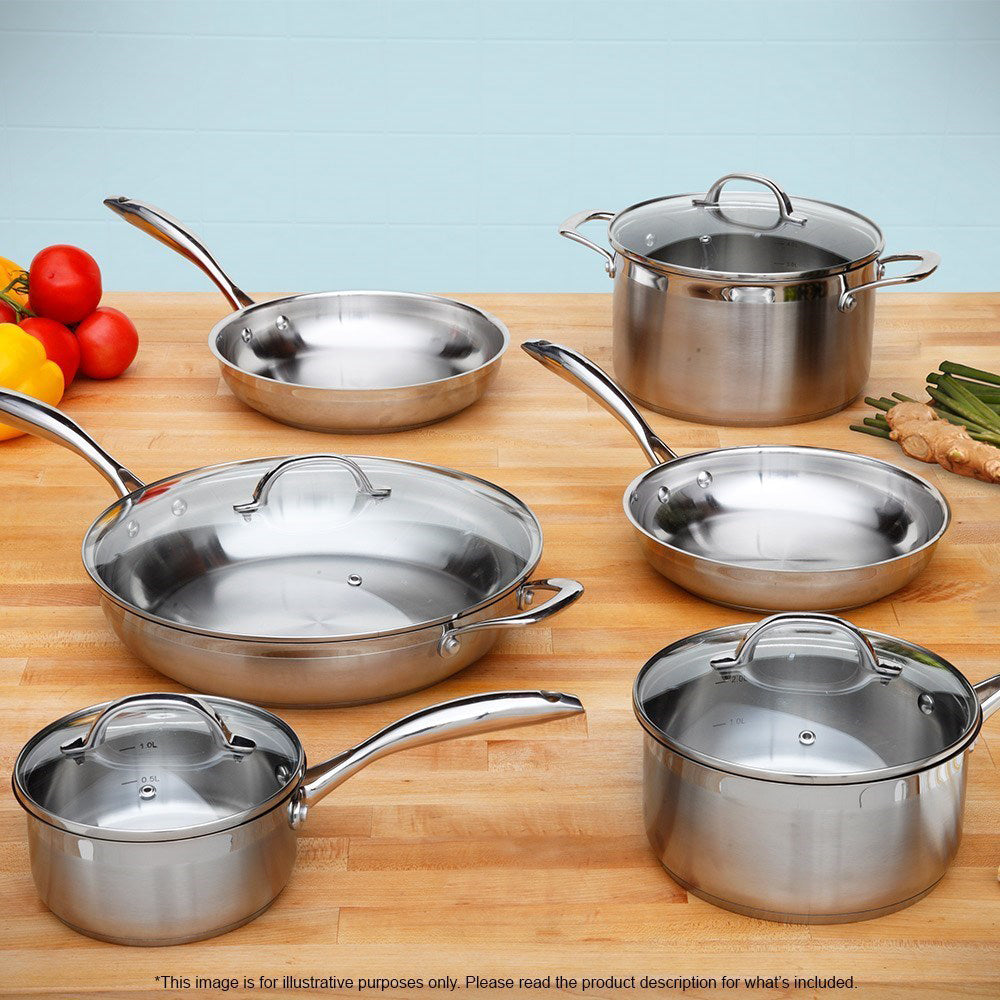 Swiss Diamond Premium Steel Stainless Steel Cookware 6 Piece Set