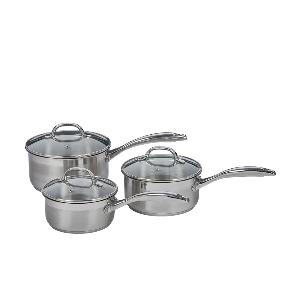 Swiss Diamond Premium Steel Induction 3 Piece Saucepan Set