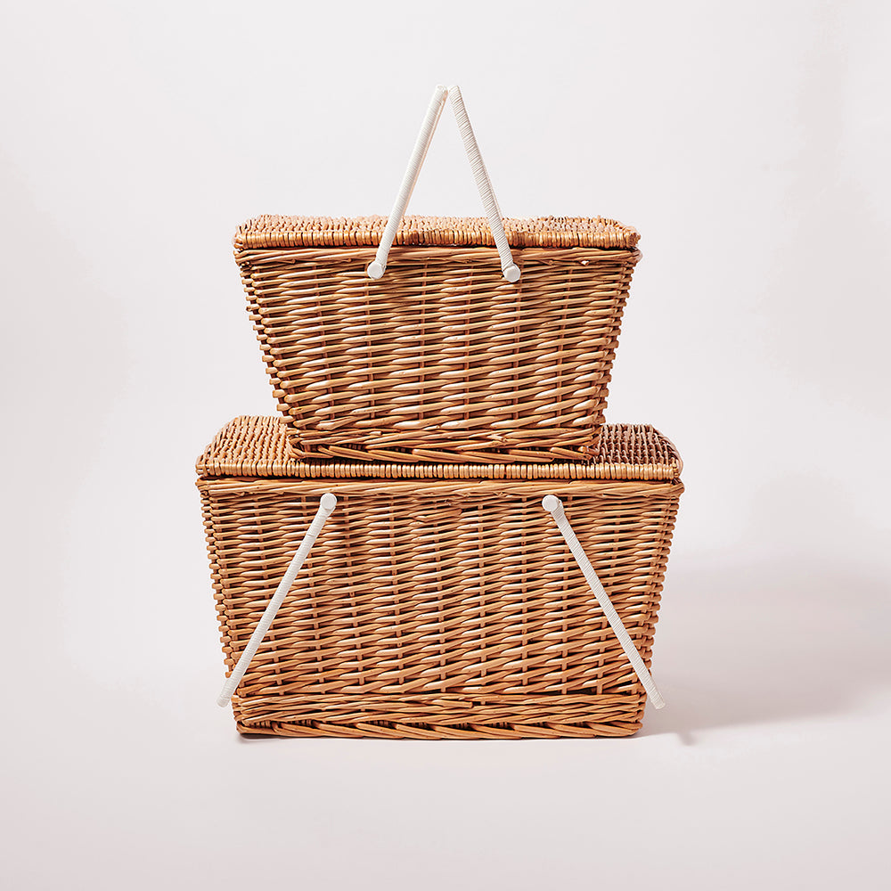 Sunnylife Large Picnic Cooler Basket Natural