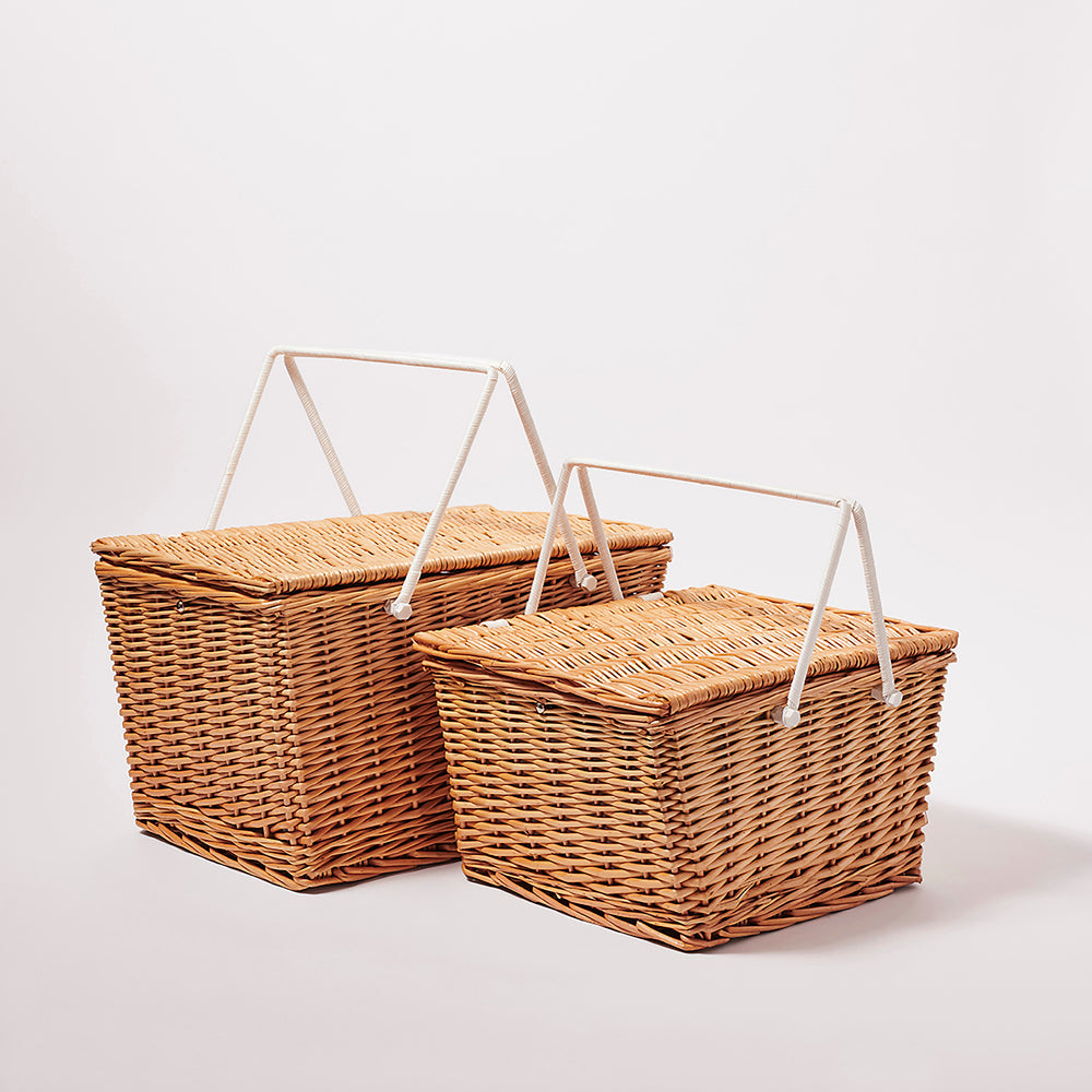 Sunnylife Large Picnic Cooler Basket Natural