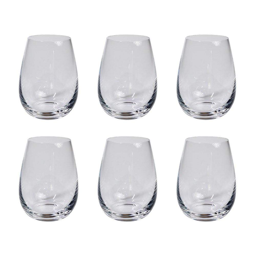 Alex Liddy Grand Cru 6 Piece Stemless White Wine Glass Set 470ml