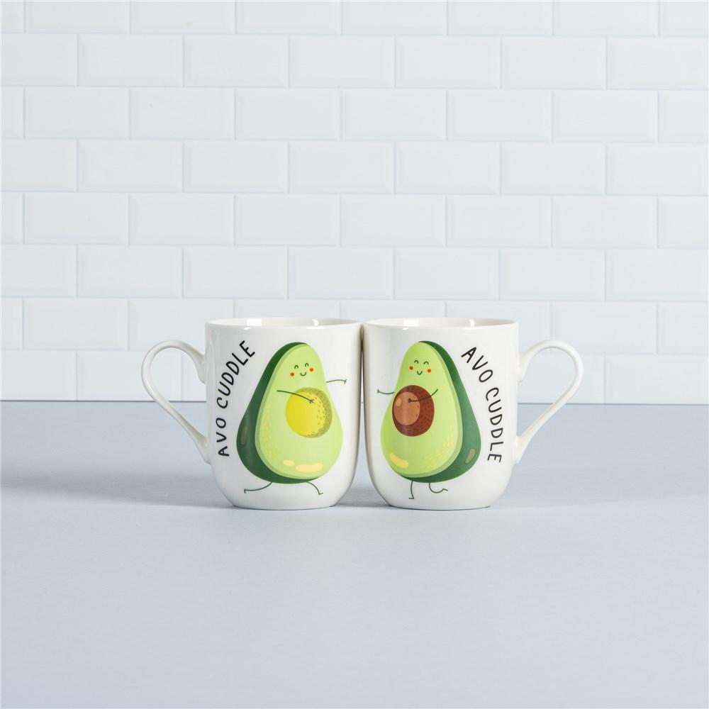 Ambrosia Duo Set of 2 New Bone China Mug 335ml Avo Cuddle