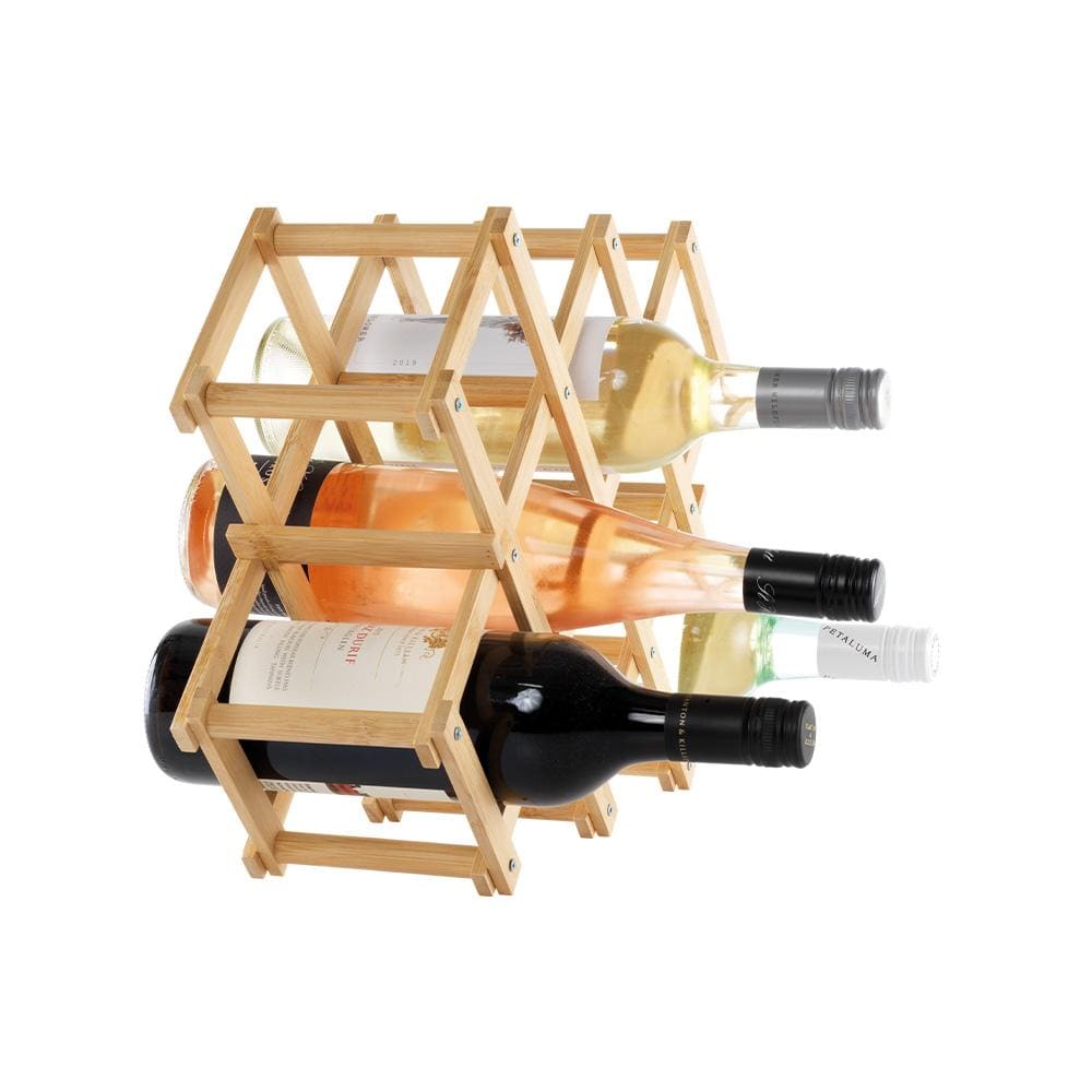 Ambrosia Karira Collapsible Bamboo Wine Rack