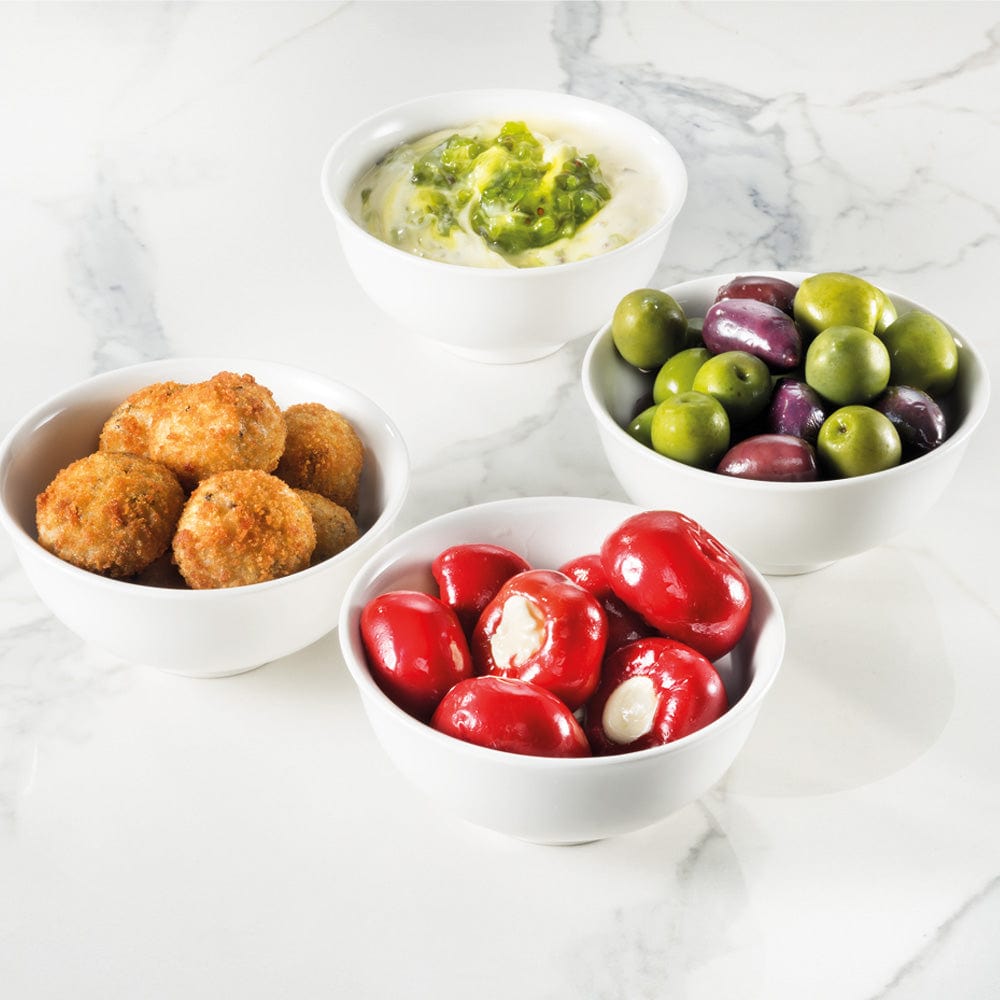 Ambrosia Zest Set of 4 Tapas Bowls White 12cm