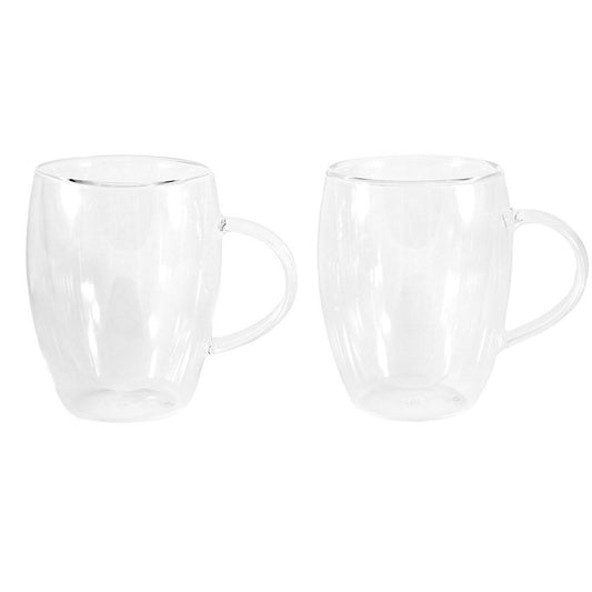 Baccarat Barista Cafe Double Wall Thermal Glass Mugs Set of 2 300ml