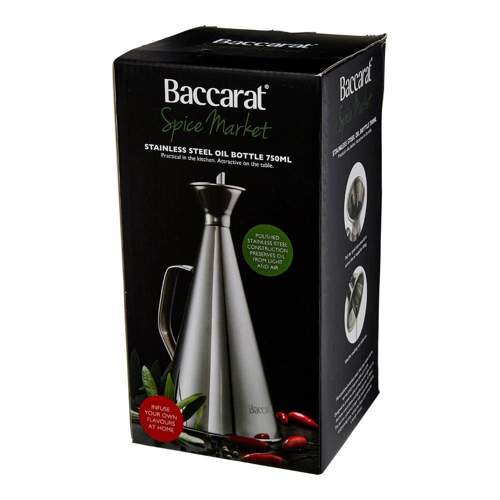 Baccarat Spice Market Stainless Steel Oil Bottle 750ml